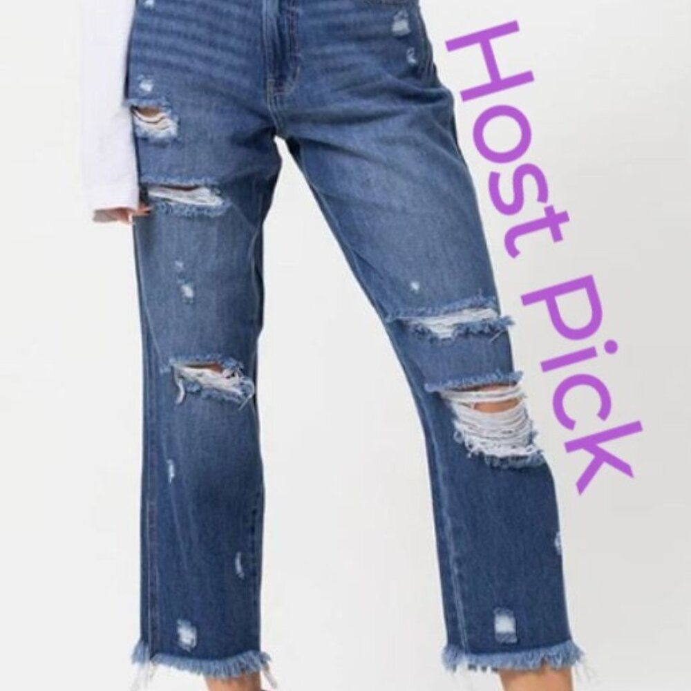💗HOST PICK💗  The Phoebe High Rise Mom Jeans  51153 boutique Jelly Jeans